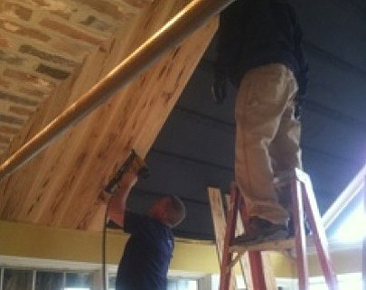 木质天花板安装-完整