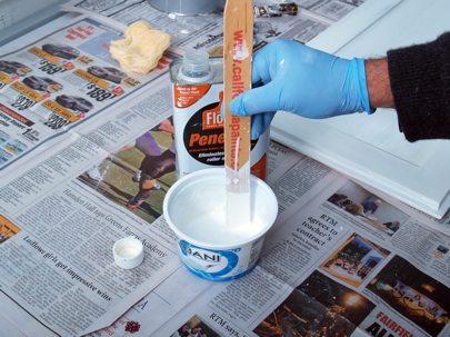 如何粉刷厨房橱柜-油漆变薄