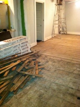 翻新或更换木地板-原来的地板