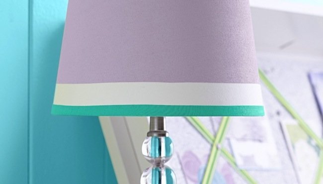 DIY灯罩-彩绘条纹