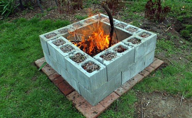 DIY火坑-煤渣砖