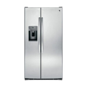 最好的冰箱选项：GE 25.3 CU。ft.并排冰箱不锈钢