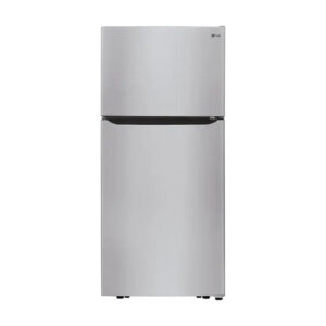 最佳冰箱选择：LG 20.2 cu。英尺顶部冷冻冰箱不锈钢