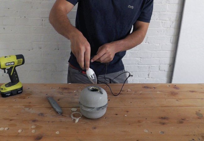 How to Make a Concrete Lamp - Bulb