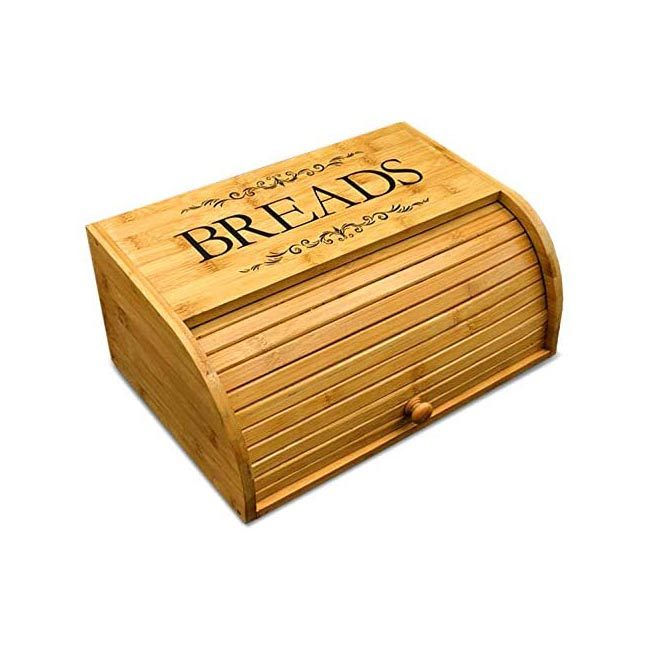 最好的面包箱选项：烹饪书籍人原装rolltop面包盒