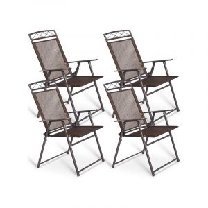 最佳折叠椅选择:Giantex一套4张吊带折叠椅
