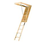 最佳阁楼梯子选择:路易斯维尔梯子22.5 × 54英寸木制阁楼梯子