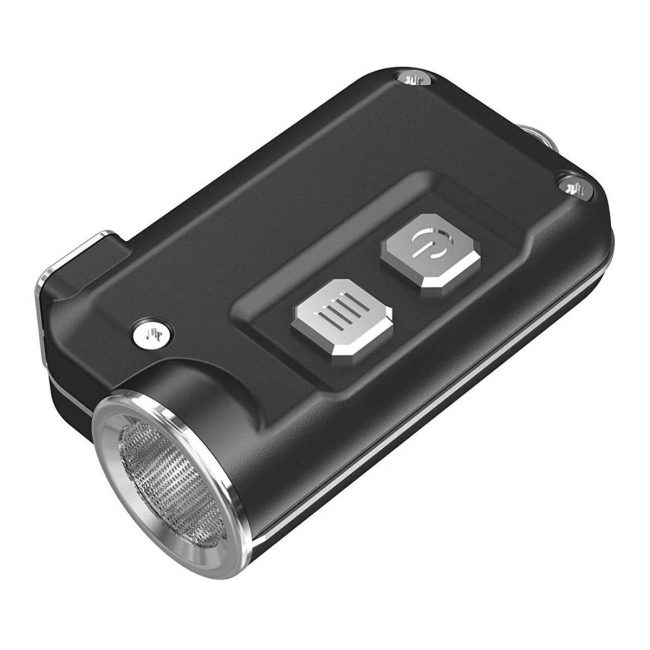 最佳钥匙扣手电筒选项：Nitecore TiNi 380 LM USB可充电LED手电筒