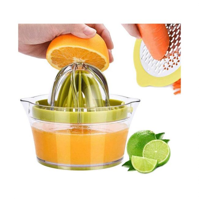最好的手动榨汁机选项：Drizom Citrus柠檬橙色手动手挤压器
