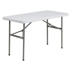 最佳折叠桌选项：闪光家具24x48塑料折叠桌