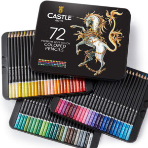 最好的彩色铅笔选择:城堡艺术供应72彩色铅笔集