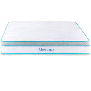 最佳坚固床垫选择:亚麻温泉记忆泡沫床垫和内弹簧混合床垫