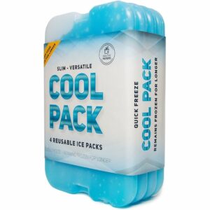 冷却器的最佳冰袋选项：健康包装夹夹盒夹盒（套4）