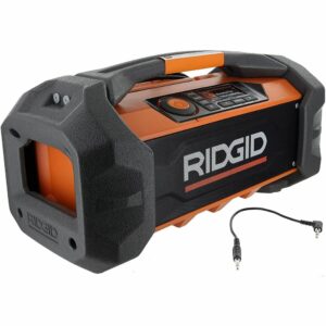 最佳工地无线电选择:Ridgid R84087锂离子工地无线电，18V