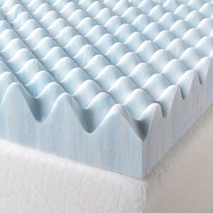 最佳的床垫顶部为背痛选择:Zinus 3英寸漩涡凝胶记忆泡沫床垫顶部