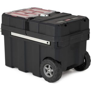 最佳的滚动工具箱选择:Keter Masterloader树脂滚动工具箱