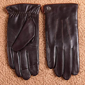 最好的触摸屏手套选项：男士冬季皮革手套