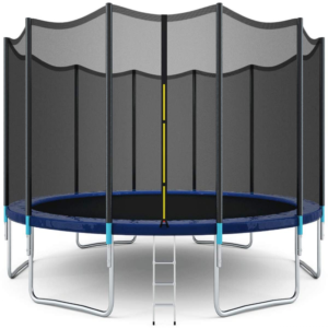 最好的蹦床选项：Giantex 16ft蹦床带安全外壳网