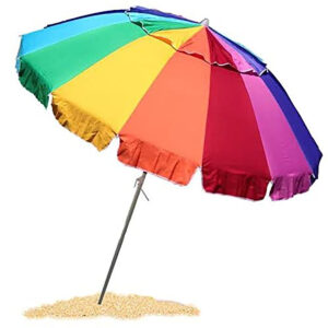 最佳沙滩伞选项：Easygo 8脚重型高风海滩伞