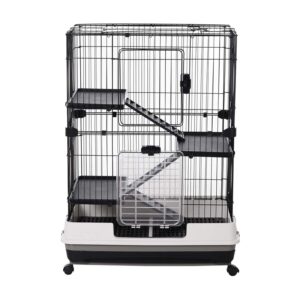 最好的老鼠笼式选项：Pawhut 32“4级室内小动物笼