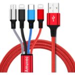 最佳充电电缆选项：Amuvec多USB在1充电线3A，4