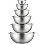 最佳搅拌碗选择:精致不锈钢搅拌碗(一套6个)