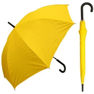 最好的伞选项：RainStoppers 48” 自动打开黄伞