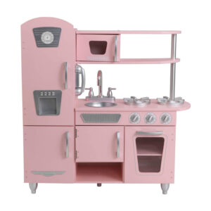 最佳玩厨房选择:KidKraft复古厨房在粉红色