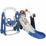 最佳儿童室内游乐场选择:Bahom 3 in 1攀岩滑梯玩具