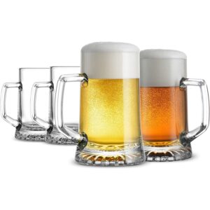 最佳啤酒杯选择:Bormioli Rocco 4-Pack Solid Heavy Large Beer Glasses