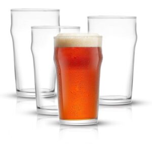 最佳啤酒杯选择:JoyJolt Grant品脱玻璃杯4套