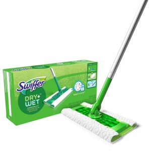 最好的防尘拖把选项：Swiffer Sweeper Dry +湿式所有目的拖把拖把