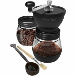 最佳手动咖啡研磨机选项:三重树手动咖啡研磨机