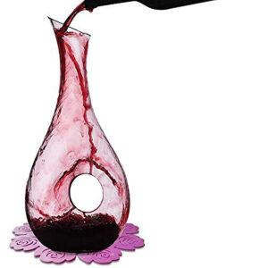 最佳葡萄酒滗水器选项：UsboQo HBS 1.2升无铅优质水晶玻璃