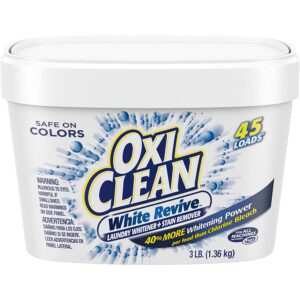 最佳洗衣增白剂选择:OxiClean White Revive洗衣增白剂+去污剂