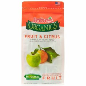 最好的柑橘肥料选择:Jobe的有机水果和柑橘肥料生物群落