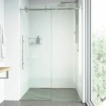 最好的无框淋浴门选项：Vigo无框滑动矩形淋浴门