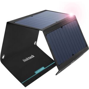 最佳便携式太阳能电池板选项：Nekteck USB太阳能电池板，21W太阳能充电器