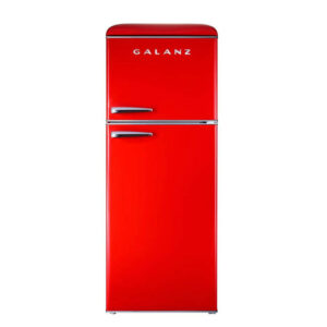 最好的顶级冷冻机冰箱选项：Galanz 10.0 Cu。ft。复古冰箱冰箱