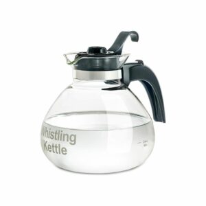 最佳口哨茶壶选择:CAFÉ酿造收集玻璃口哨茶壶
