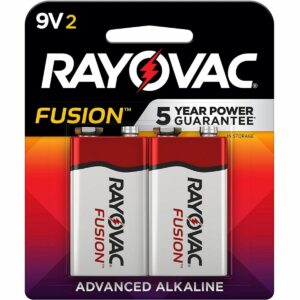 最佳9V电池选择:Rayovac聚变9V电池，优质碱性