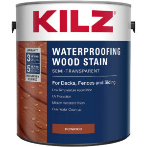 最佳外墙木染色选项：Kilz L832211外部防水木质污渍