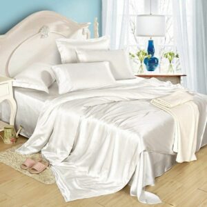 最好的丝绸床单选项：Lilysilk 4PCS丝绸床单19 Momme桑树生丝