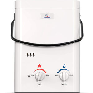最佳丙烷无罐热水器选择:Eccotemp L5 1.5 GPM便携式户外无罐热水器