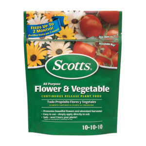 最佳肥料芙蓉选项：斯科茨全能花卉与蔬菜食品