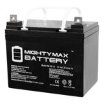 最佳草坪拖拉机电池选择:Mighty Max电池12伏35 AH SLA电池