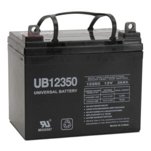 最佳草坪拖拉机电池选择:通用动力组12V 35AH电池