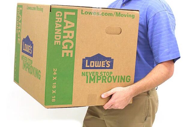 购买移动盒子的最佳地点选择：Lowe's