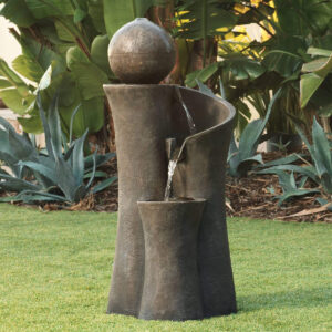 户外喷泉选择:John Timberland Modern Sphere Zen Outdoor Floor Water Fountain 39