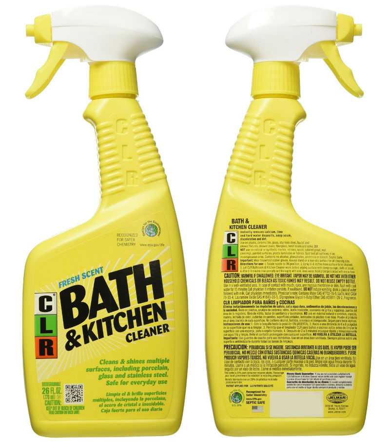 最好的天然清洁用品：CLR的卫生间和厨房清洁剂
